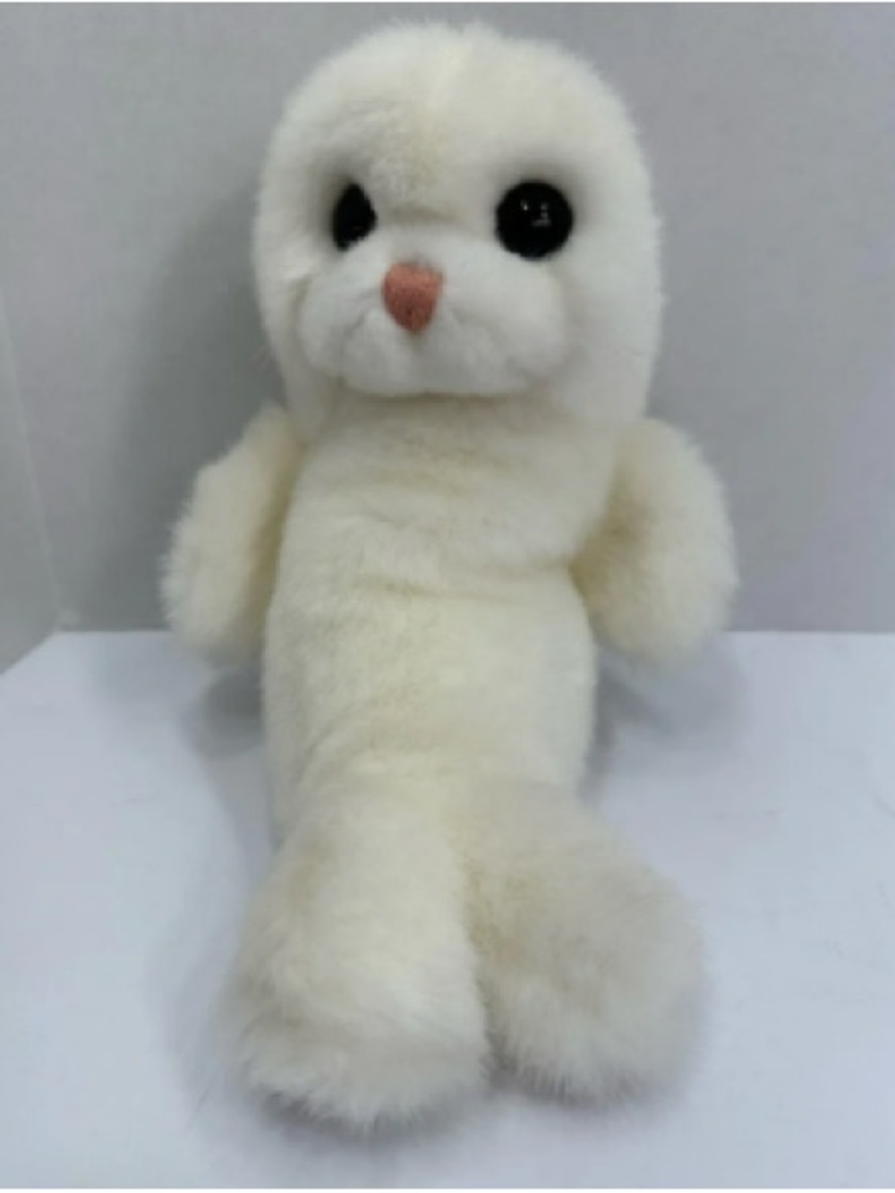 Plush Small Pet Seal Toy - Cream Soft Fur